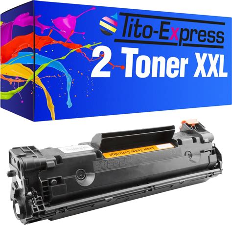 Platinumserie® 2x Cartucho De Tóner Compatible Con Hp Ce285a 85a