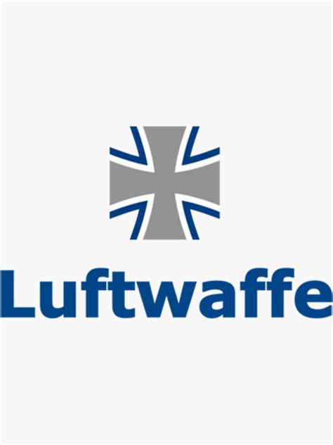 Luftwaffe Sticker For Sale By Handmaderee Redbubble