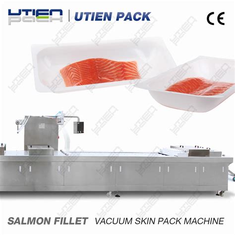 China Automatic Meat Sea Food Fish Shrimp Thermoforming Vacuum Skin