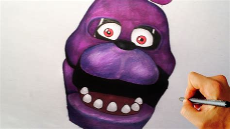 How To Draw Bonnie Jumpscare From Five Nights At Freddys Fnaf Drawing Tutorial Youtube