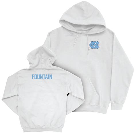 Unc Mens Golf White Logo Hoodie Peter Fountain The Unc Nil Store