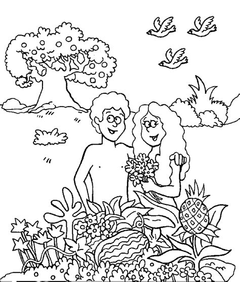 Adam And Eve Leave The Garden Coloring Page Boringpop 6996 The Best