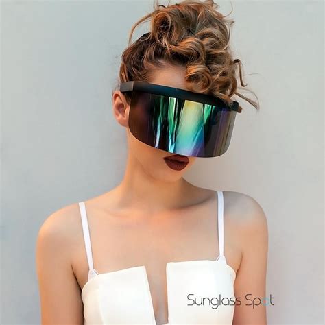 The Undercover Oversized Hip Hop Scene Shield Visor Sunglasses