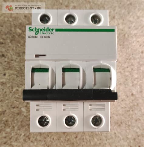 Выключатель автоматический Schneider Electric iC60N ЗР 40А В A9F78340 ...