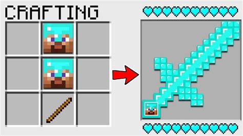 HOW TO CRAFT a PRO SWORD in MINECRAFT? SECRET RECIPE *WoW* - YouTube