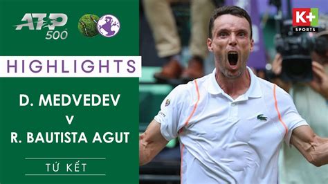 D Medvedev V R Bautista Agut Terra Wortmann Open Highlight