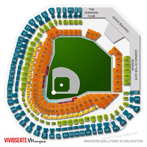 Globe Life Park Seating Map Afp Cv