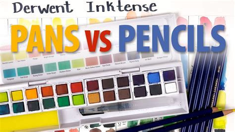 Derwent INKTENSE Pans Vs Pencils Do You Need The Paint Pans If You