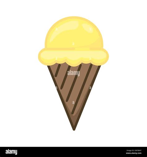 Ice Cream Icon Flat Pictogram For Web Line Stroke Simple Symbol