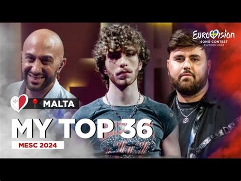 Mesc My Top All Songs L Eurovision Youtube