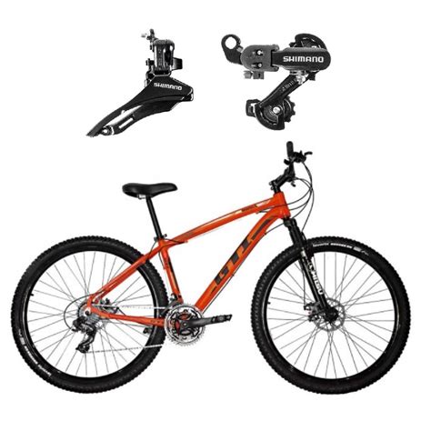 Bicicleta Aro Gti Roma V Freios A Disco C Mbios Shimano Garfo