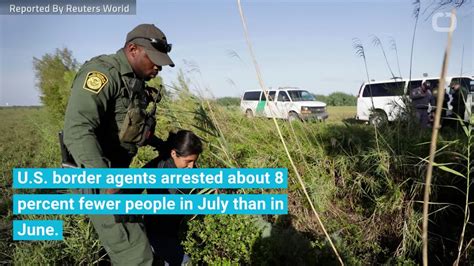 Us Mexico Border Arrests Fall In July Video Dailymotion