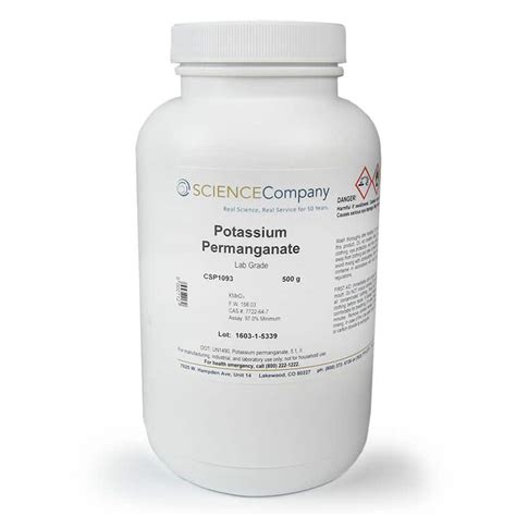 Lab Grade Potassium Permanganate 125g For Sale Buy From The Science Company