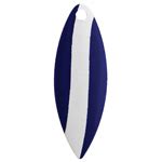 Willowleaf Spinner Blade Sz Blue With White Stripe