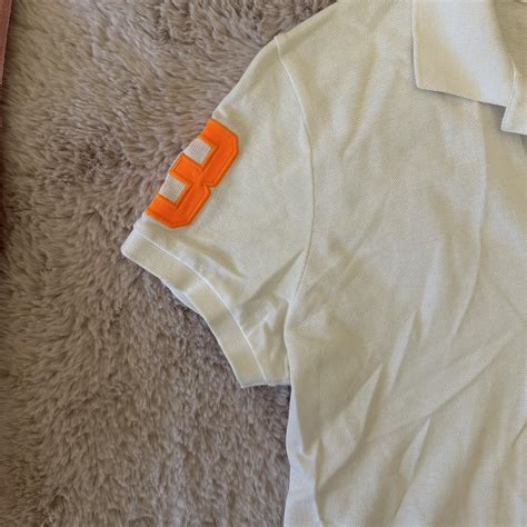 Ralph Lauren Skinny Fit Polo With Orange Depop