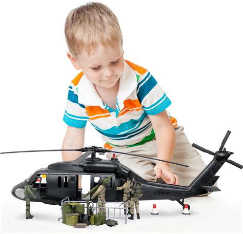 Click N' Play Toy Helicopter, Army Helicopter Toy, Black Hawk Attack ...