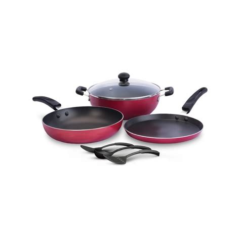 Impex Kuk 7 7pcs Non Stick Cookware Set With Uniform Heat Distribution