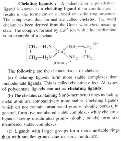 whAt r chelating ligands