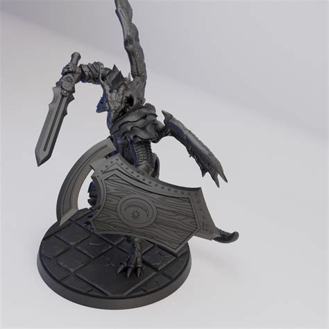 Hot Goblin ドラゴンボーン戦士ミニチュア ホットゴブリン 剣盾装備