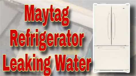 Maytag Refrigerator Leaking Water Not Getting Water Or Ice Model Mfd2561heq Youtube