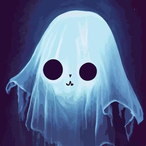 Premium Photo Cute Halloween Ghost Illustration Cartoon Ghost Halloween