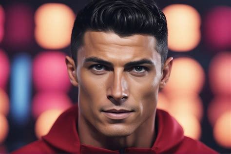 Premium Ai Image Famous Footballer Portrait Picture Cristiano Ronaldo