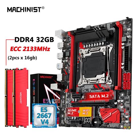 MACHINIST X99 Motherboard Combo Xeon LGA 2011 3 E5 2667 V4 CPU Xeon Kit