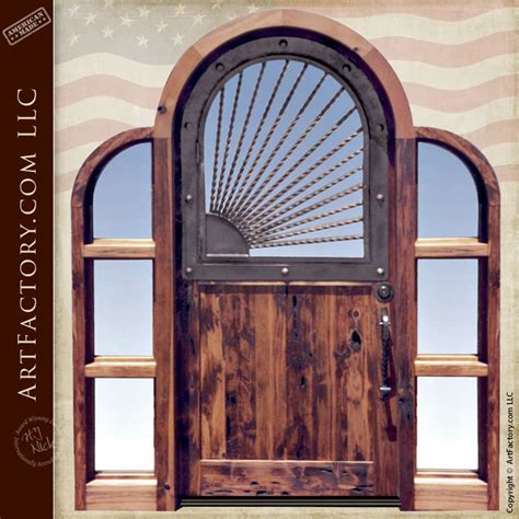 Custom Made Arch Door With Tri Arch Design