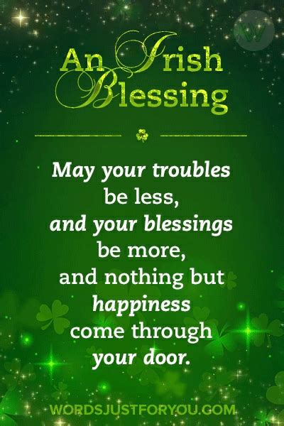 An Irish Blessing 7286 WordsJustforYou Original Creative