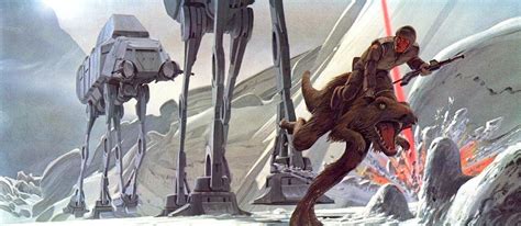 Battle of Hoth concept art shows off AT-AT and Taun-Taun designs. Star Wars - The Empire Strikes ...