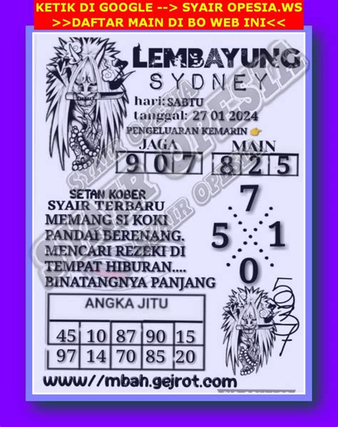 Prediksi Sdy Januari Prediksi Syair Sdy Syair Hk Syair