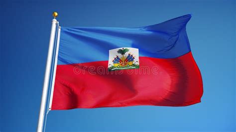 Haiti Flag Waving In The Wind National Flag Of Haiti Sign Of Haiti