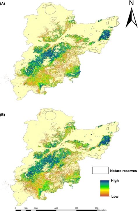 The Maps Of Priority Conservation Areas For Phellodendron Amurense A