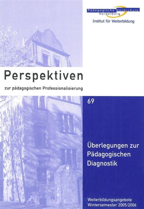 Perspektiven zur pädagogischen Professionalisierung 69 Verlag