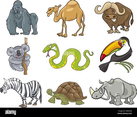 Cartoon Animals Set Stock Vector Image And Art Alamy