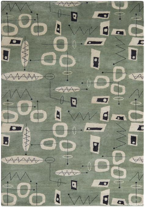 Mid Century Inspired Modern Area Rug 60769 Nazmiyal Antique Rugs