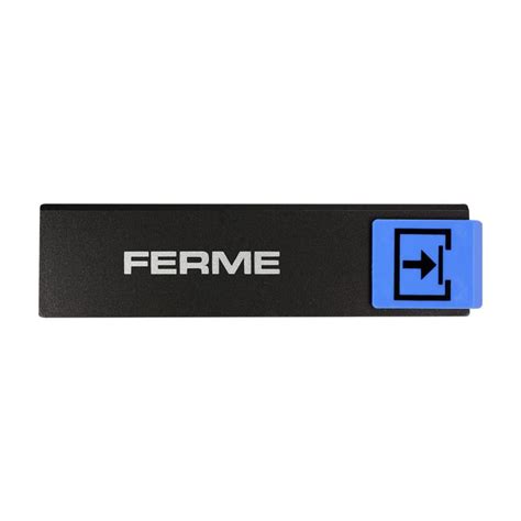 Plaquette de porte Fermé Europe design 175x45mm 4260402 Leroy Merlin