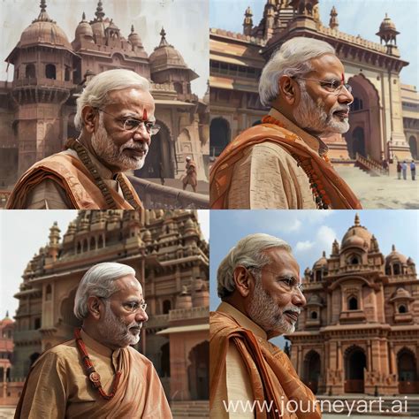 Prime Minister Narendra Modi Greeting with Namaste at Ayodhya Ram ...