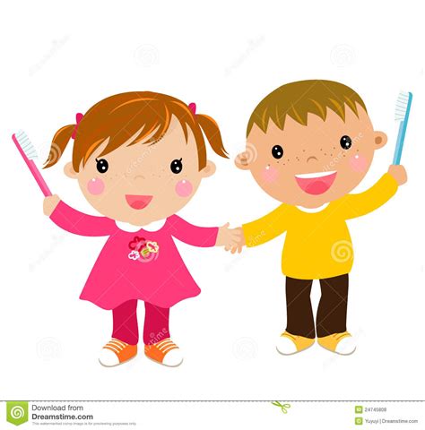 Kids Brushing Teeth Clipart Free Download On Clipartmag