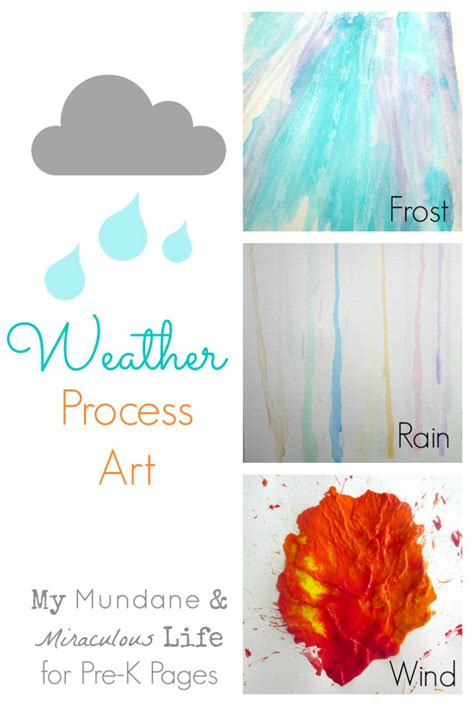 Weather Process Art Activities For Preschool