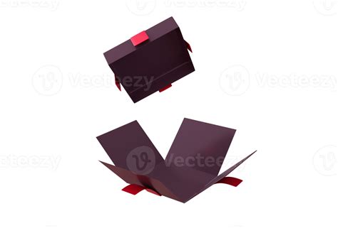 3d Of Opened Surprise Gift Box Mockup 3d Render Illustration 17197744 PNG