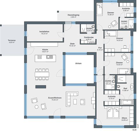 Haupt Einhaltung Von Biologie Grundriss Bungalow 3 Kinderzimmer Felsen