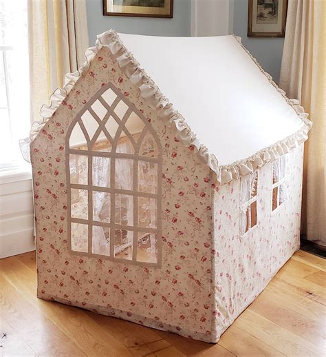 The Ultimate Fabric Playhouse Etsy Cardboard House Kid Room Decor
