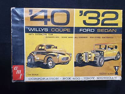 Vintage AMT 1940 Willys And 32 Ford Double Kit Junkyard With Box EBay