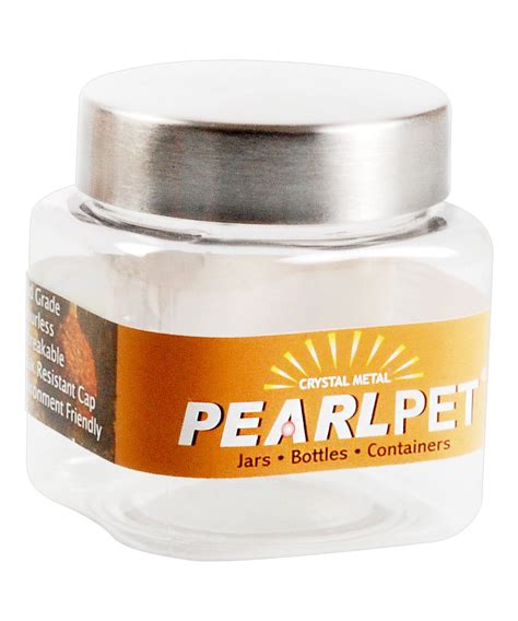 Buy Pearlpet Plastic Crystal Square Pet Jar Ml Transparent Online