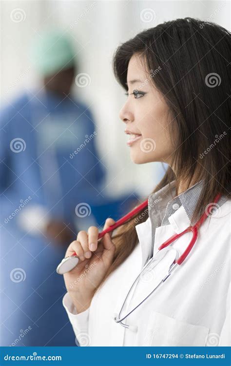 Chinese Female Doctor Royalty Free Stock Photography Cartoondealer