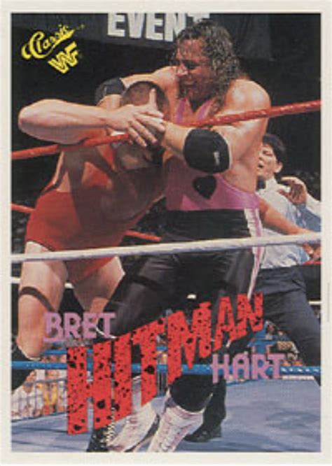 1989 Classic WWF Trading Card 123 159 Bret Hitman Hart In 2023 Wwf