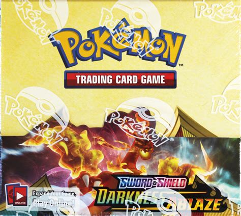 Pokemon Sword Shield Darkness Ablaze Sealed Booster Box Pokefeens