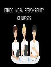 Hce Ppt Pptx Ethico Moral Responsibility Of Nurses Moral