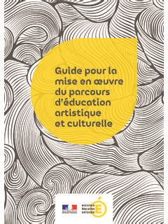 Guide pour la mise en œuvre du parcours déducation guide pour la